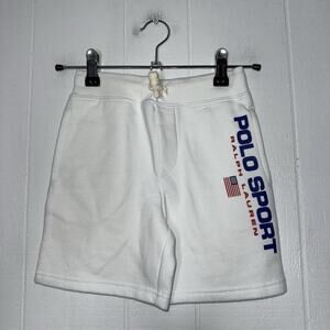 Polo Sport Ralph Lauren Boy’s Fleece Shorts White Size 5 NWT